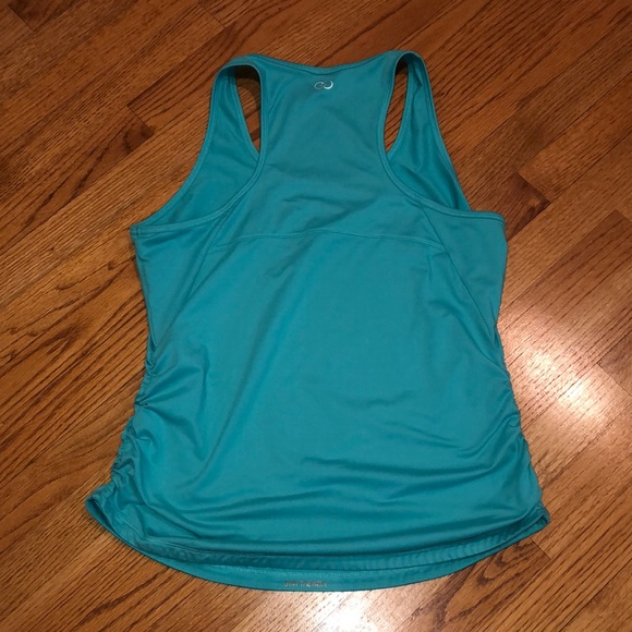 Women’s Calia By Carrie Underwood Sports Tank Top Cinch Side Size L Teal - Picture 2 of 8